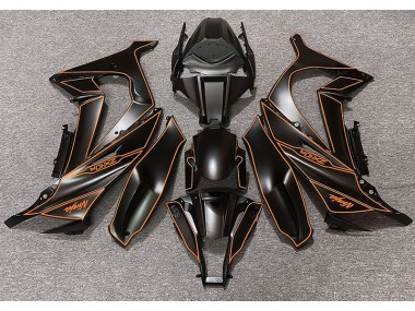 Matt Schwarzes & Orangefarbenes Futter 2011-2015 ZX10R Motorrad Verkleidung
