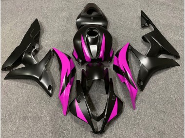 Matt Schwarzes & Rosa Design 2007-2008 CBR600RR Motorrad Verkleidung