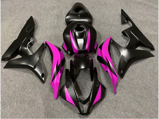 Matt Schwarzes & Rosa Design 2007-2008 CBR600RR Motorrad Verkleidung