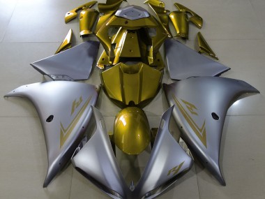 Matt Silber & Gold 2009-2011 R1 Motorrad Verkleidung