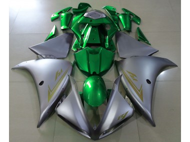 Matt Silber & Grün 2009-2011 R1 Motorrad Verkleidung