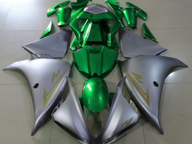 Matt Silber & Grün 2009-2011 R1 Motorrad Verkleidung