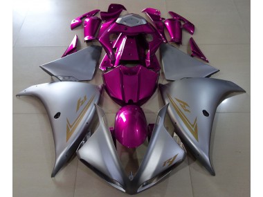 Matt Silber & Pink 2009-2011 R1 Motorrad Verkleidung