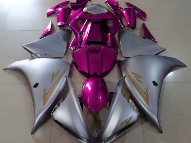 Matt Silber & Pink 2009-2011 R1 Motorrad Verkleidung