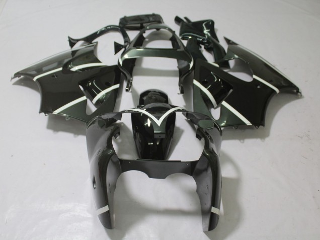 Metallic Grau & Schwarz 2000-2002 ZX6R Motorrad Verkleidung