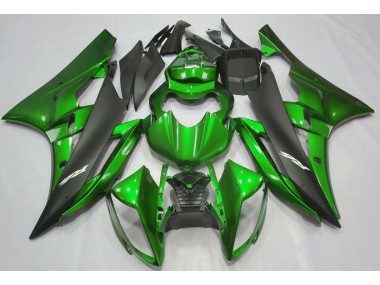 Metallic Grün & Schwarz 2006-2007 R6 Motorrad Verkleidung