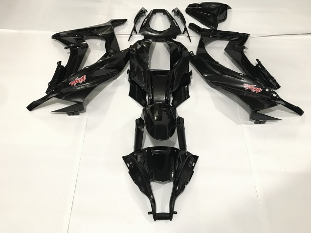 Metallicschwarz 2009-2012 ZX6R Motorrad Verkleidung