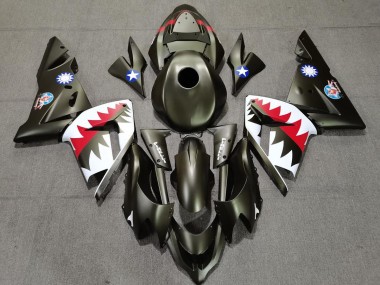 Militärgrüner Hai 2004-2005 ZX10R Motorrad Verkleidung