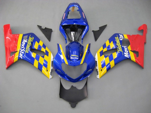 Movistar 2001-2003 GSXR 600-750 Motorrad Verkleidung