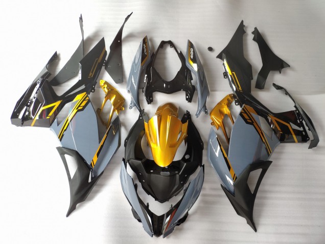 Nardo Grau & Gold 2018-2023 Ninja 400 Motorrad Verkleidung