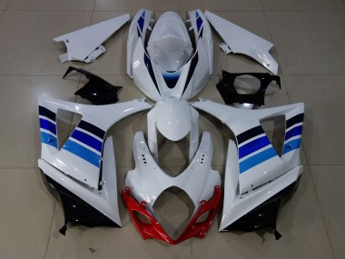 OEM Stil Blau & Weiß 2007-2008 GSXR 1000 Motorrad Verkleidung