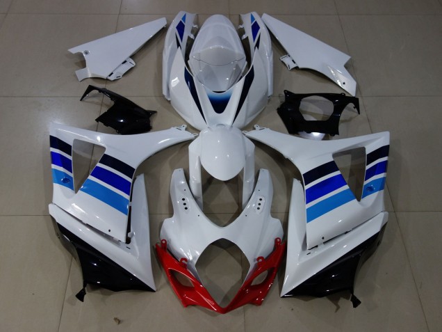 OEM Stil Blau & Weiß 2007-2008 GSXR 1000 Motorrad Verkleidung
