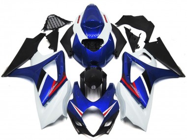 OEM Stil Glanz Blau & Weiß Rot 2007-2008 GSXR 1000 Motorrad Verkleidung