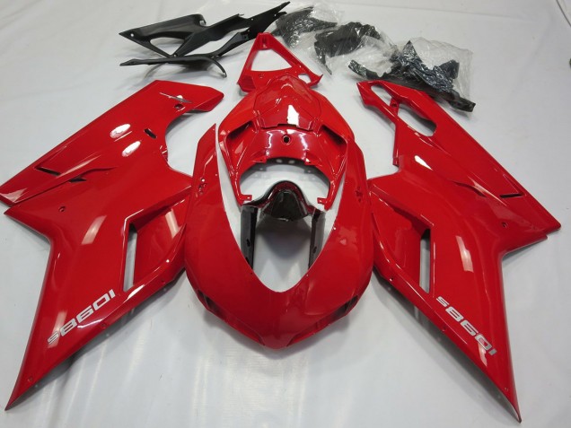 OEM Stil Glanz Rot 2007-2014 Ducati 848 1098 1198 Motorrad Verkleidung