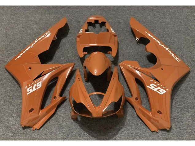Orange Glänzend 2006-2008 Daytona 675 Motorrad Verkleidung