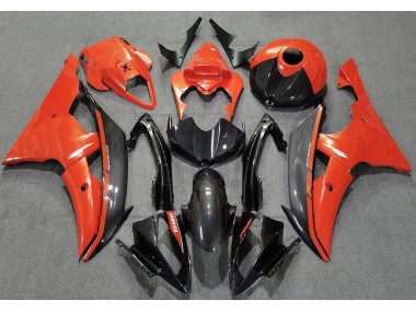 Orange Glänzend & Kohlefaser 2008-2016 R6 Motorrad Verkleidung