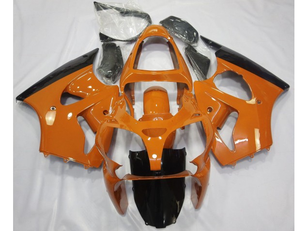 Orange Glänzend & Schwarz 2000-2002 ZX6R Motorrad Verkleidung