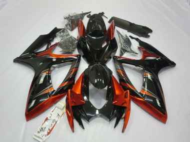 Orange & Schwarz 2006-2007 GSXR 600-750 Motorrad Verkleidung