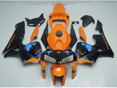 Orange & Schwarz Gespritzt 2005-2006 CBR600RR Motorrad Verkleidung