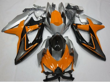 Orange & Silber 2008-2010 GSXR 600-750 Motorrad Verkleidung