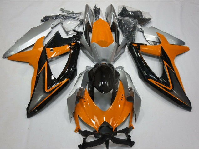 Orange & Silber 2008-2010 GSXR 600-750 Motorrad Verkleidung