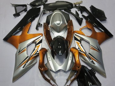 Orange Silber & Schwarz 2005-2006 GSXR 1000 Motorrad Verkleidung