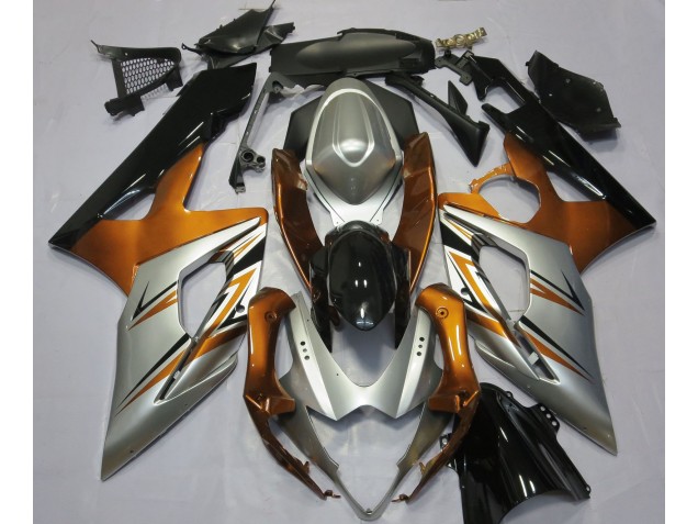Orange Silber & Schwarz 2005-2006 GSXR 1000 Motorrad Verkleidung Orange Silber & Schwarz 2005-2006 GSXR 1000 Motorrad Verkleidung
