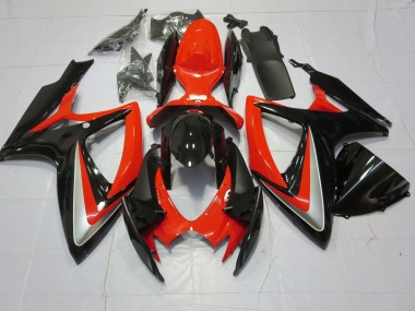 Orange Silber & Schwarz 2006-2007 GSXR 600-750 Motorrad Verkleidung