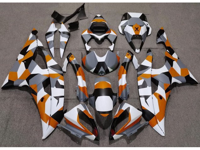 Orange Tarnung Einfarbig 2008-2016 R6 Motorrad Verkleidung