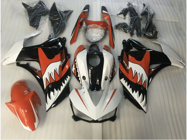 Orange & Weißer Hai 2015-2018 R3 Motorrad Verkleidung
