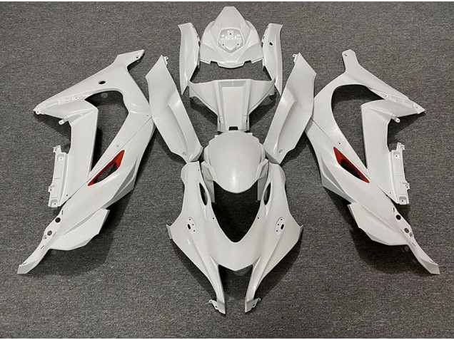 Perlweiß Rot Rand 2016-2019 ZX10R Motorrad Verkleidung