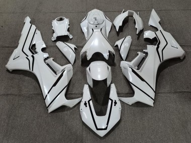 Perlweiß & Schwarzes Futter 2017-2023 CBR1000RR Motorrad Verkleidung