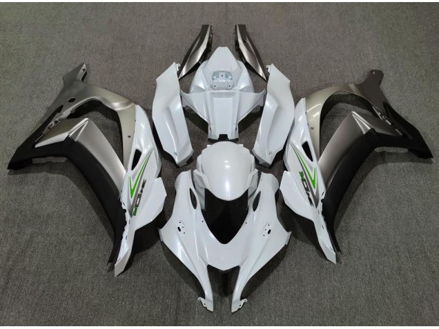 Perlweiß & Silber 2016-2019 ZX10R Motorrad Verkleidung