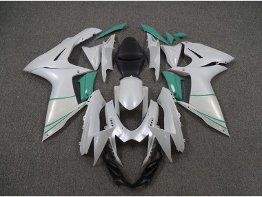 Perlweiß & T-Blau 2011-2024 GSXR 600-750 Motorrad Verkleidung