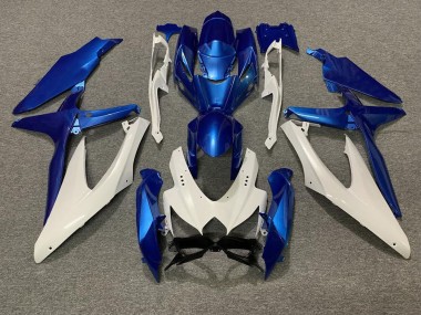 Perlblau & Weiß 2008-2010 GSXR 600-750 Motorrad Verkleidung