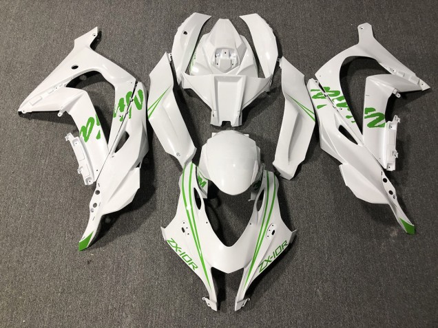 Perlgrün Weiß Kawi 2016-2019 ZX10R Motorrad Verkleidung