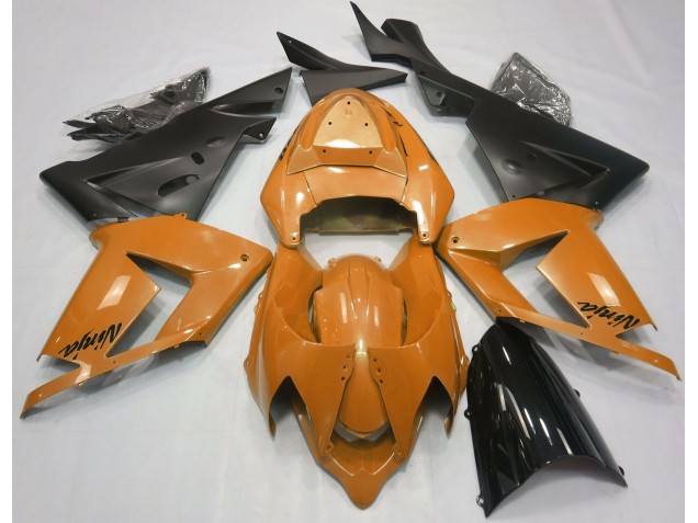 Perlorange & Schwarz 2004-2005 ZX10R Motorrad Verkleidung