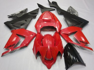 Perlrot & Schwarz 2004-2005 ZX10R Motorrad Verkleidung