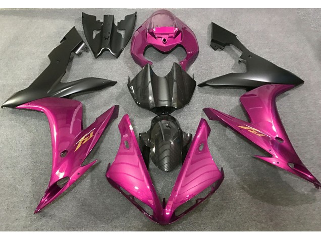Pink & Kohlefaser Stil 2004-2006 R1 Motorrad Verkleidung
