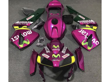 Pink Movistar 2003-2004 CBR600RR Motorrad Verkleidung