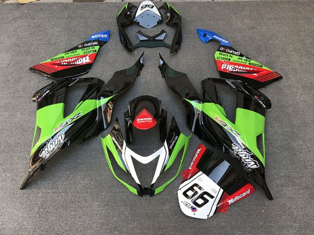 Rennen-Stil Grün 2013-2018 ZX6R Motorrad Verkleidung