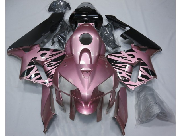 Rosa Flamme 2005-2006 CBR600RR Motorrad Verkleidung