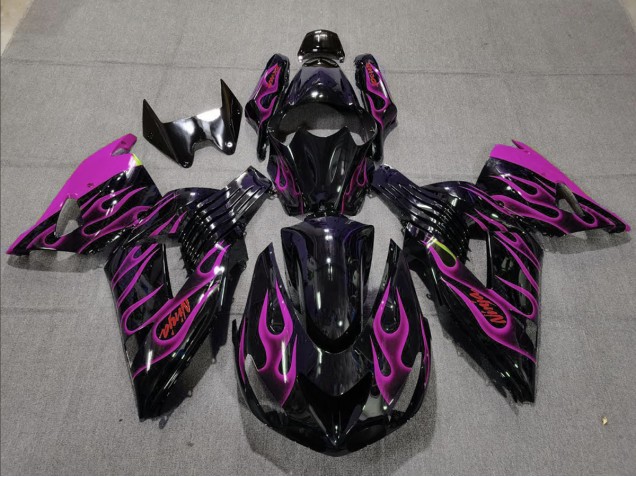 Rosa Flamme 2006-2011 ZX14R Motorrad Verkleidung