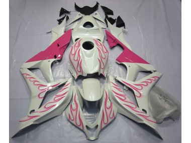 Rosa Flamme 2007-2008 CBR600RR Motorrad Verkleidung