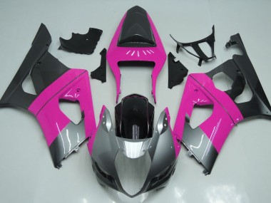 Rosa Silber & Schwarz 2003-2004 GSXR 1000 Motorrad Verkleidung