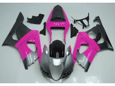 Rosa Silber & Schwarz 2003-2004 GSXR 1000 Motorrad Verkleidung