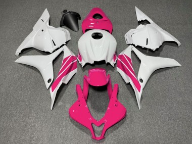 Rosa & Weißer Seitenstreifen 2009-2012 CBR600RR Motorrad Verkleidung