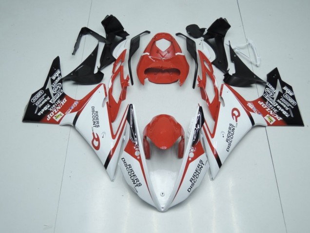 Rot & Weiß 2013-2016 Daytona 675 Motorrad Verkleidung