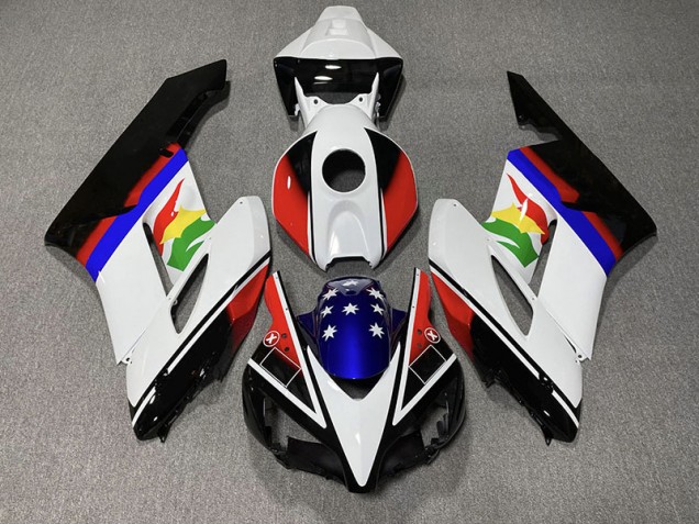 Rot & Blau Flagge 2004-2005 CBR1000RR Motorrad Verkleidung