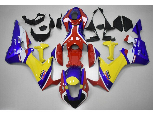 Rot Blau & Gelb HRC 2017-2023 CBR1000RR Motorrad Verkleidung